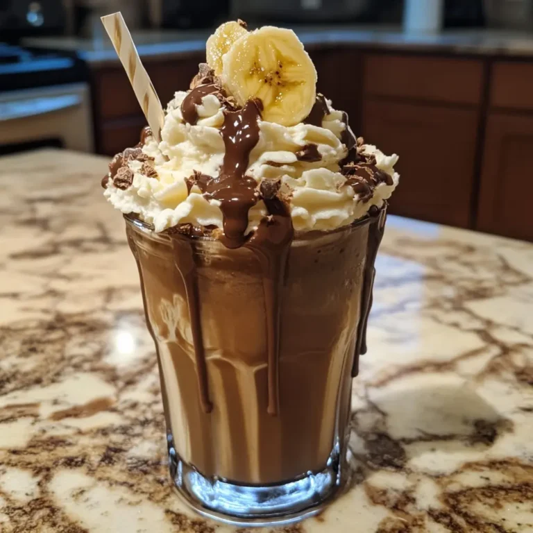 Banana Caramel Chocolate Frappuccino